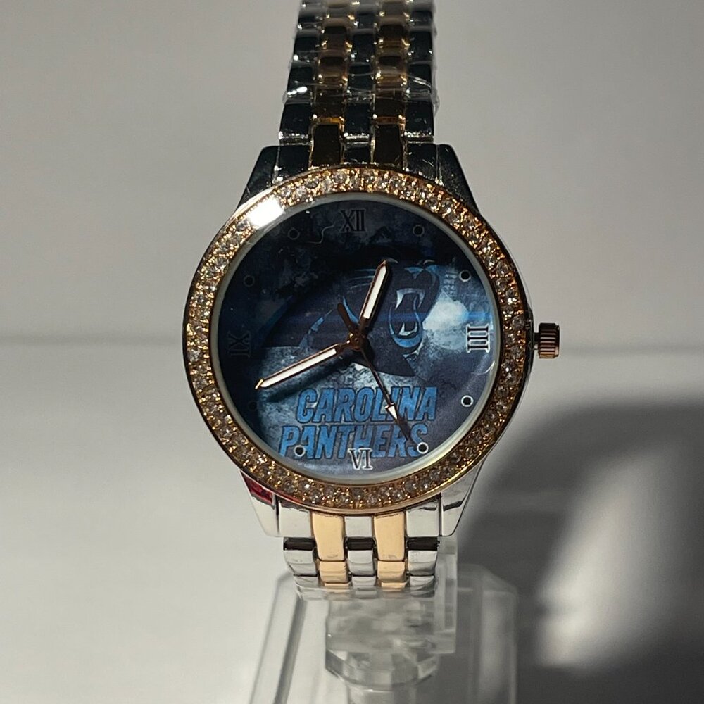 Carolina Panthers NFL Women's Luxury TWO-TONED Watch-(RARE) NEW